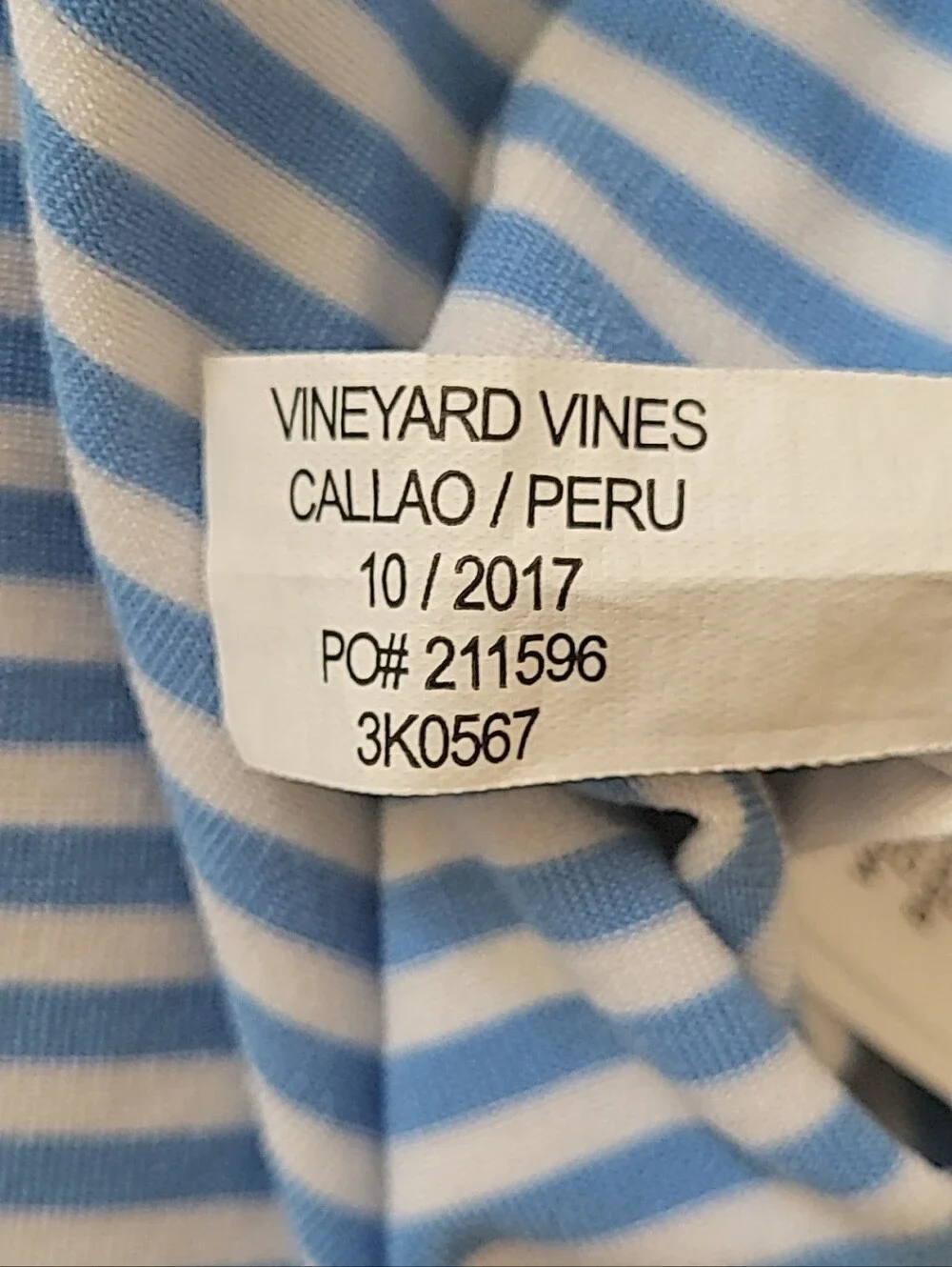 Vineyard Vines Boys XL(18) Bradley Stripe Sankaty Polo Shirt, Like New